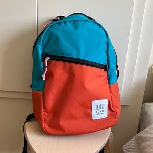 Topo Designs Backpack - Turquoise/Copper (perfect condition never used)